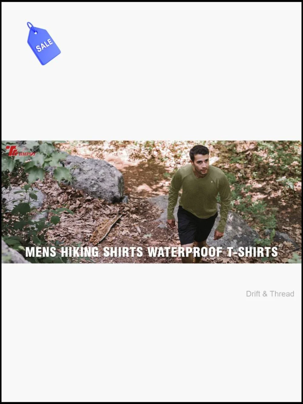 Mens Sun Protection Hiking Shirts Long Sleeve UPF 50+ Lightweight Fishing Swim